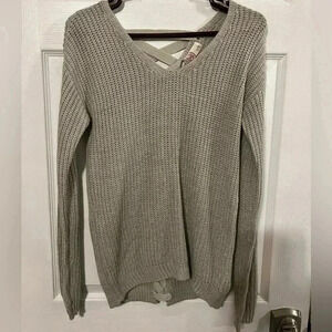 SO Heritage V-Front and lace-up back knit sweater size XXS